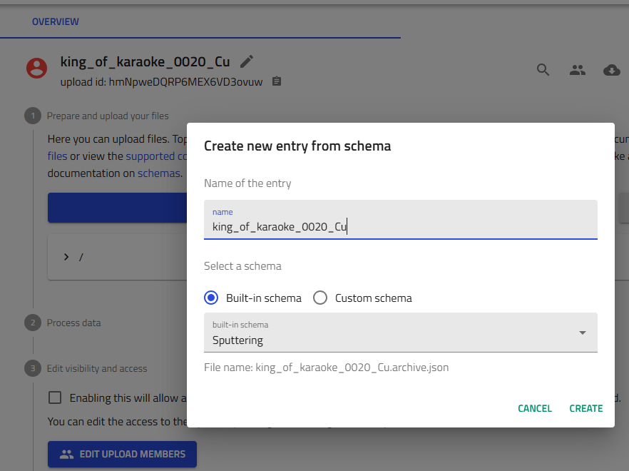 Selecting sputtering schema